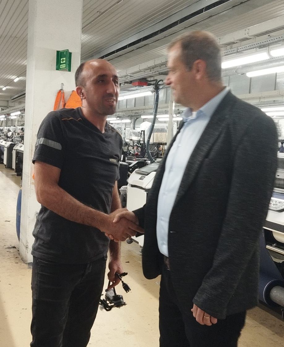 BAHARİYE KUMAŞ VE ALTINYILDIZ  İŞ YERLERİNE ZİYARET görseli