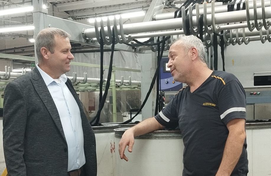 BAHARİYE KUMAŞ VE ALTINYILDIZ  İŞ YERLERİNE ZİYARET görseli